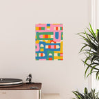 Bo Kaap Colorful Abstract Pattern Poster Gallery Image 2