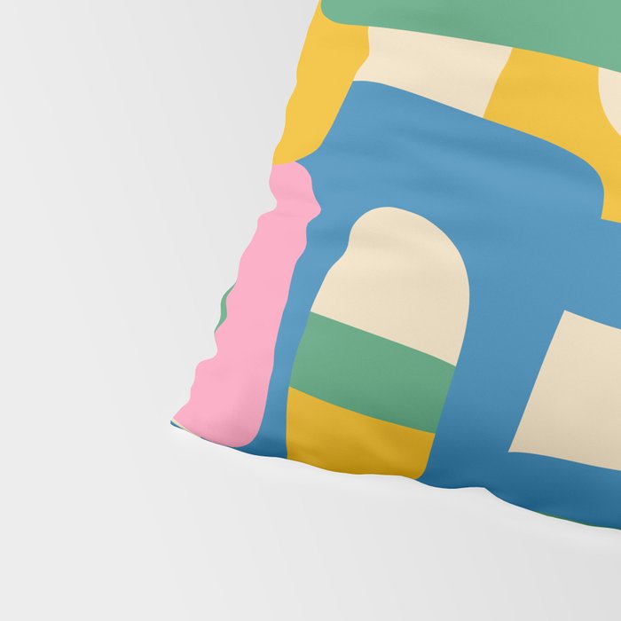 Bo Kaap Colorful Abstract Pattern Pillow Sham Gallery Image 4