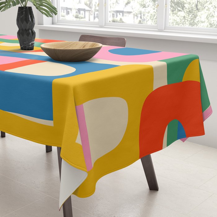 Bo Kaap Colorful Abstract Pattern Tablecloth Gallery Image 3