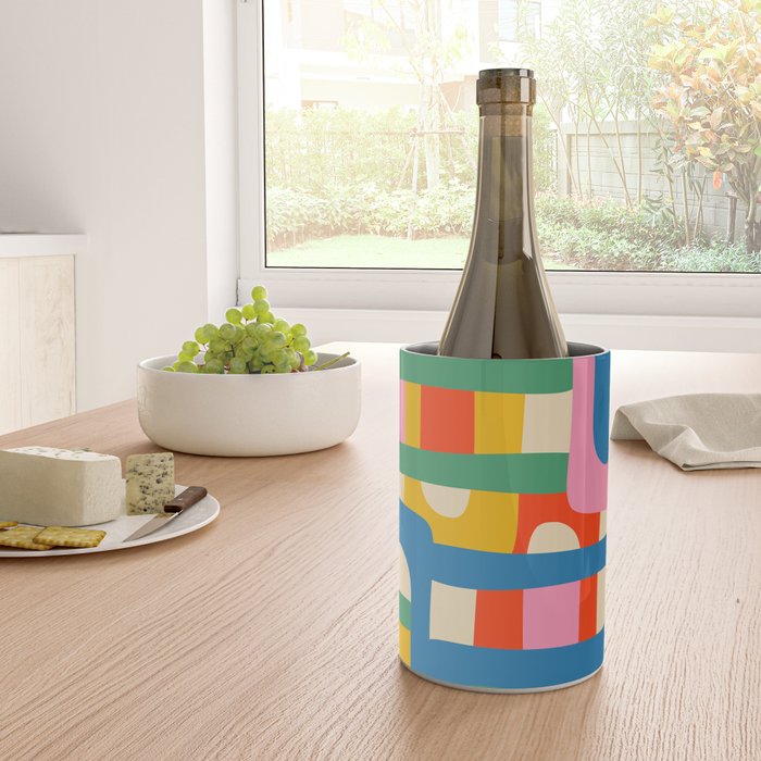 Bo Kaap Colorful Abstract Pattern Wine Chiller Gallery Image 4