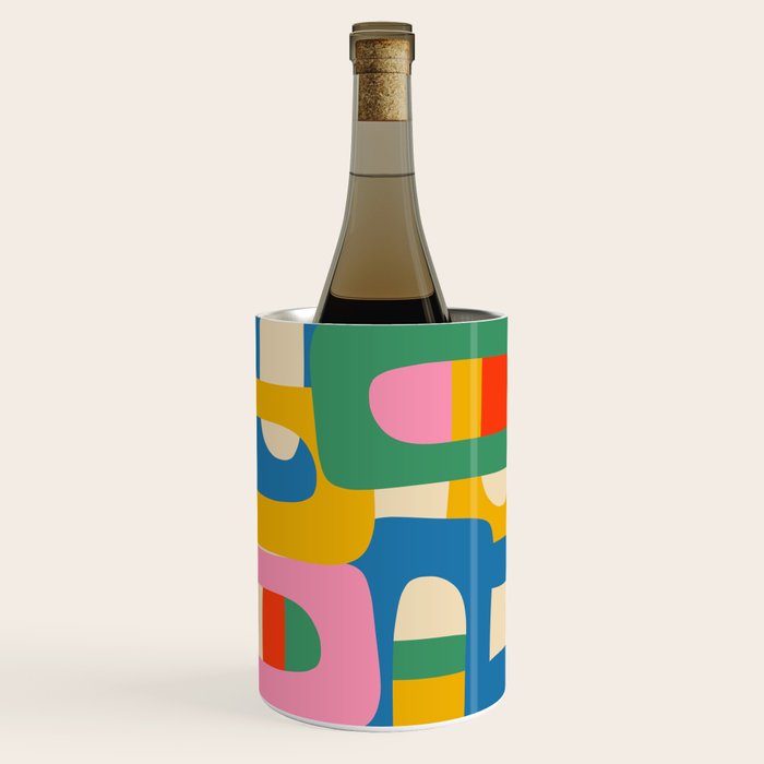 Bo Kaap Colorful Abstract Pattern Wine Chiller Gallery Image 2