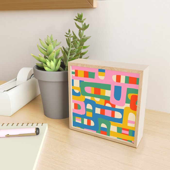 Bo Kaap Colorful Abstract Pattern Mini Art Print Gallery Image 2