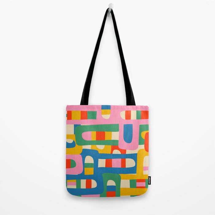Bo Kaap Colorful Abstract Pattern Tote Bag Gallery Image 2