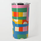 Bo Kaap Colorful Abstract Pattern Travel Mug Gallery Image 1