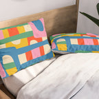Bo Kaap Colorful Abstract Pattern Pillow Sham Gallery Image 2