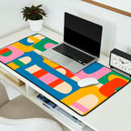 Bo Kaap Colorful Abstract Pattern Desk Mat Gallery Image 2