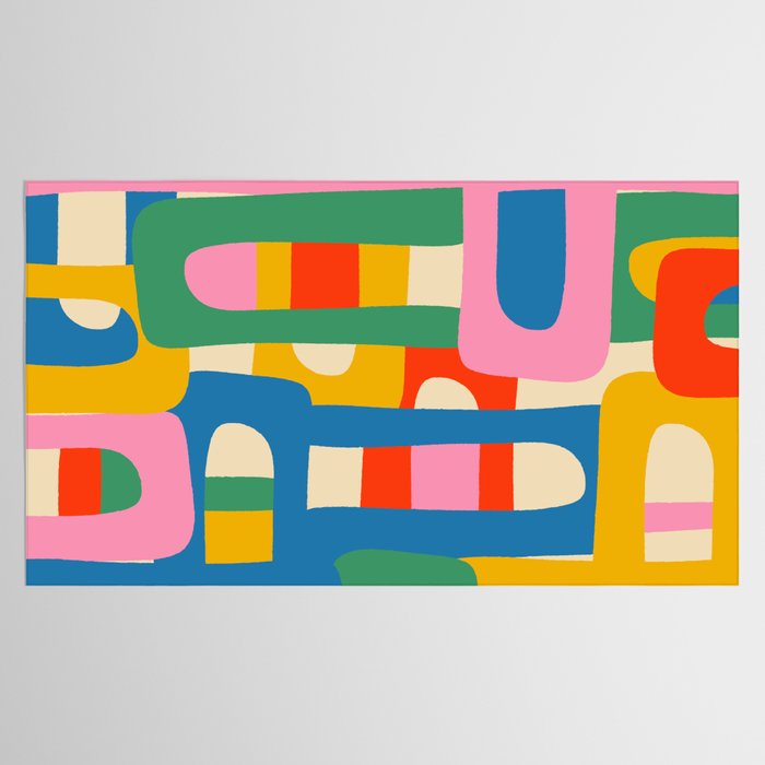 Bo Kaap Colorful Abstract Pattern Tablecloth Gallery Image 2