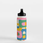 Bo Kaap Colorful Abstract Pattern Water Bottle Gallery Image 3