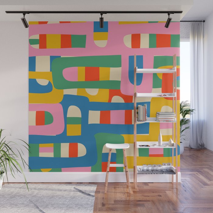 Bo Kaap Colorful Abstract Pattern Wall Mural Gallery Image 1