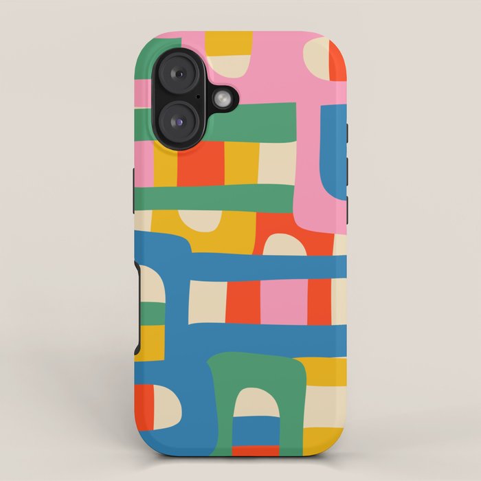 Bo Kaap Colorful Abstract Pattern iPhone Case Gallery Image 1