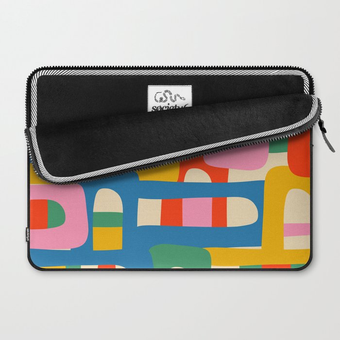 Bo Kaap Colorful Abstract Pattern Laptop Sleeve Gallery Image 2
