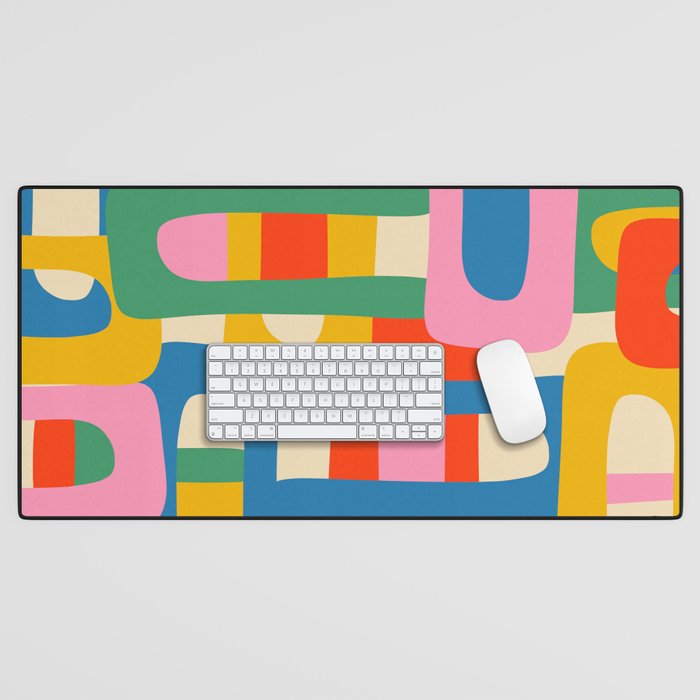 Bo Kaap Colorful Abstract Pattern Desk Mat Gallery Image 1