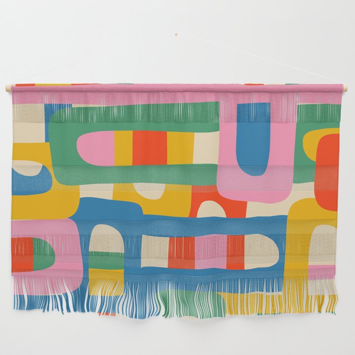 Bo Kaap Colorful Abstract Pattern Wall Hanging Gallery Image 1