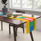 Bo Kaap Colorful Abstract Pattern Table Runner Gallery Image 2