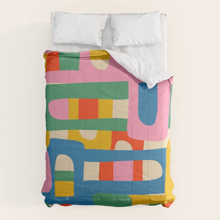 Bo Kaap Colorful Abstract Pattern Comforter Gallery Image 1