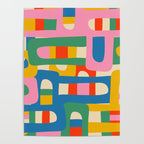 Bo Kaap Colorful Abstract Pattern Poster Gallery Image 4