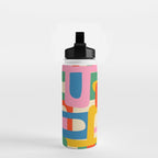Bo Kaap Colorful Abstract Pattern Water Bottle Gallery Image 2