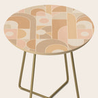 Abstract Bauhaus Shapes - Neutral Colors Side Table Gallery Image 2