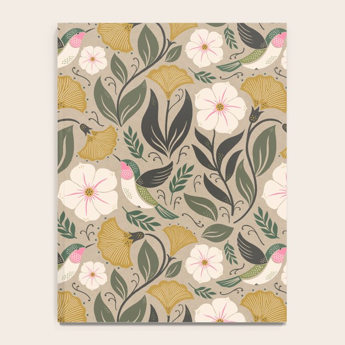 Hummingbird and Flowers Notebook Gallery Image 4