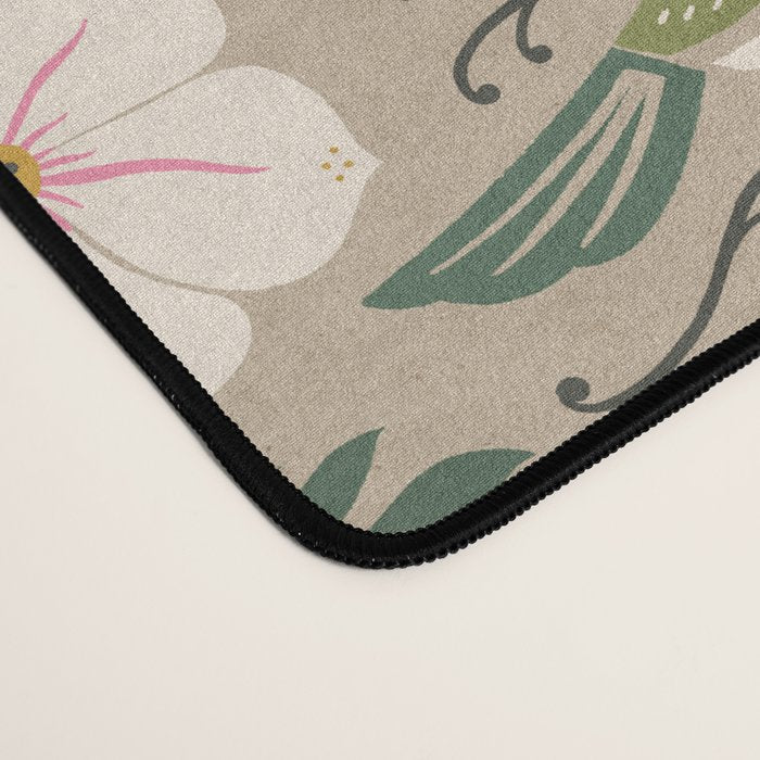 Hummingbird and Flowers Desk Mat Gallery Image 4