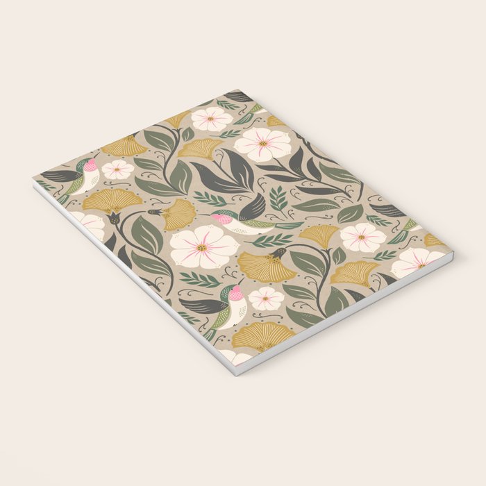 Hummingbird and Flowers Notebook Gallery Image 3