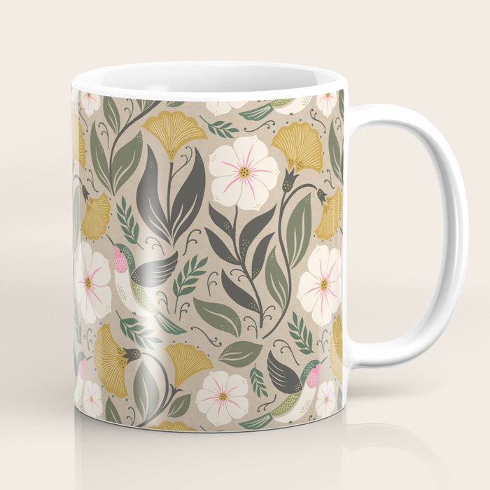 Hummingbird and Flowers Coffee Mug Gallery Image 1