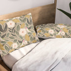 Hummingbird and Flowers Pillow Sham Gallery Image 2