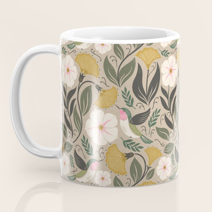 Hummingbird and Flowers Coffee Mug Gallery Image 3