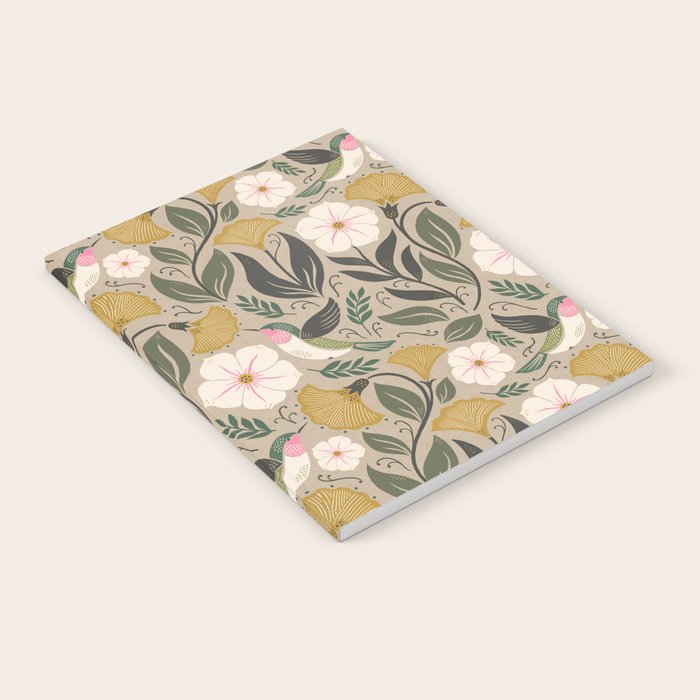 Hummingbird and Flowers Notebook Gallery Image 2