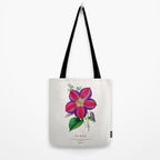 Clematis Japanese Flower Tote Bag Gallery Image 2