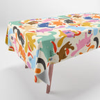 Christmas Cats in Santa Hats Tablecloth Gallery Image 1