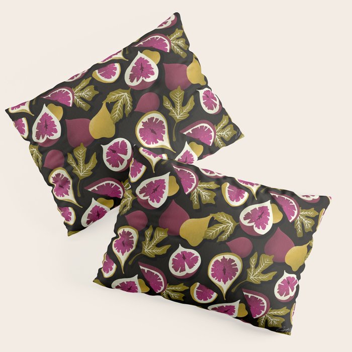 Fig Collection â Charcoal Pillow Sham Gallery Image 3