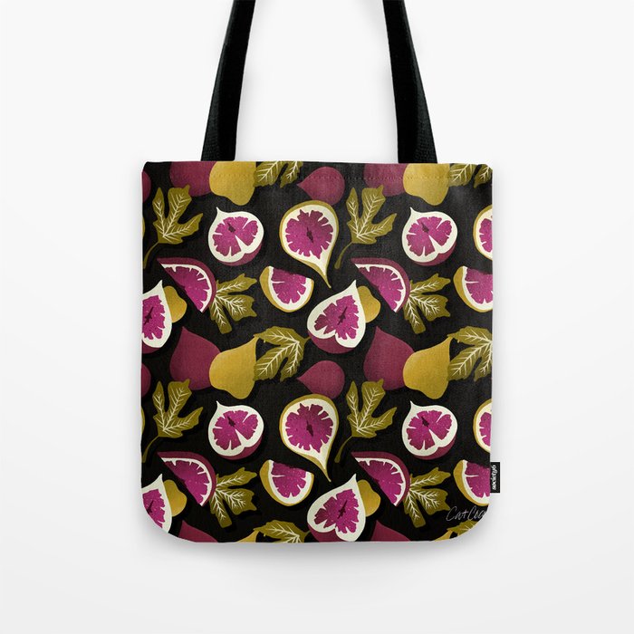 Fig Collection â Charcoal Tote Bag Gallery Image 1
