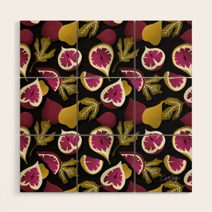 Fig Collection â Charcoal Wood Wall Art Gallery Image 1