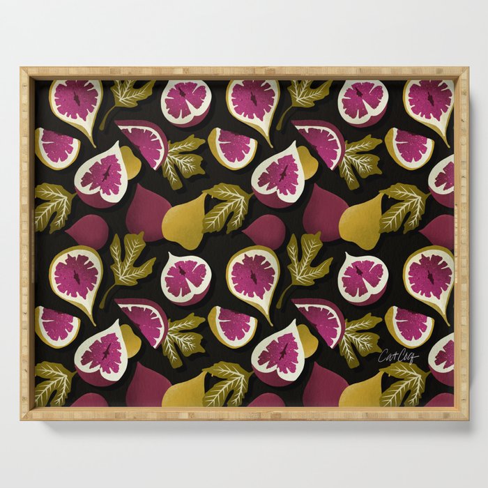 Fig Collection â Charcoal Serving Tray Gallery Image 1