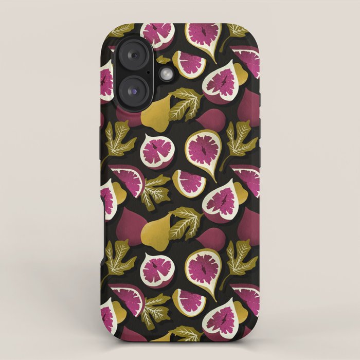 Fig Collection â Charcoal iPhone Case Gallery Image 1