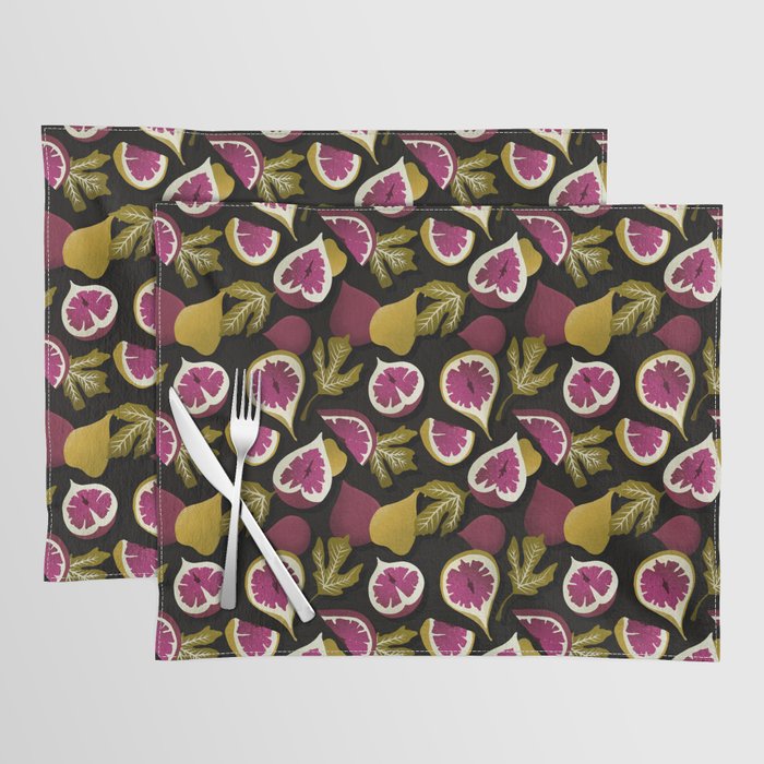 Fig Collection â Charcoal Placemat Gallery Image 1