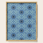 Midnight Blue Starburst Mosaic Serving Tray Gallery Image 1