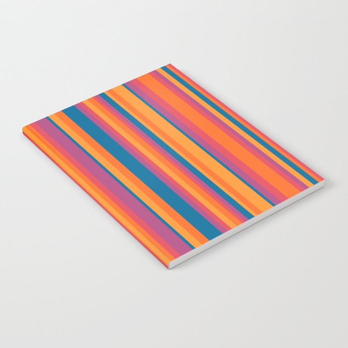 Classic Stripes III - Retro Rainbow  Notebook Gallery Image 2