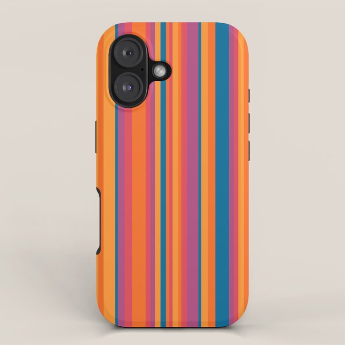 Classic Stripes III - Retro Rainbow  iPhone Case Gallery Image 1