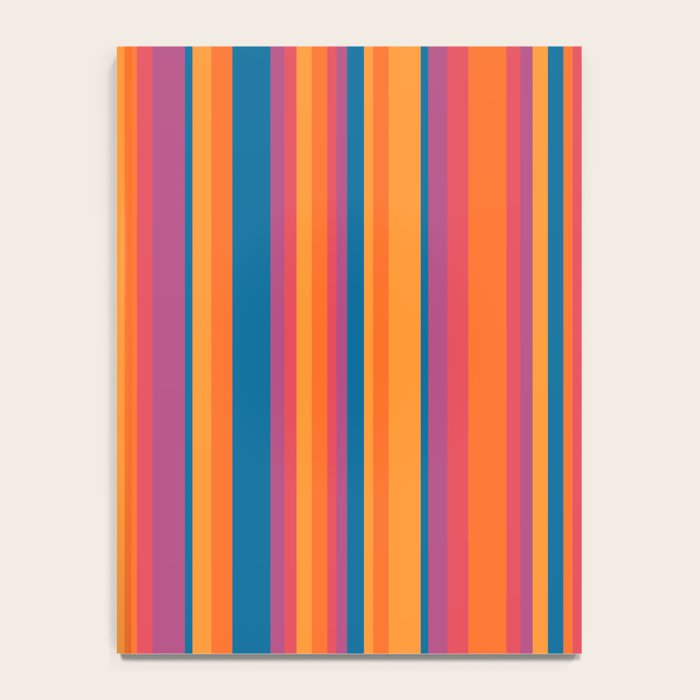 Classic Stripes III - Retro Rainbow  Notebook Gallery Image 4