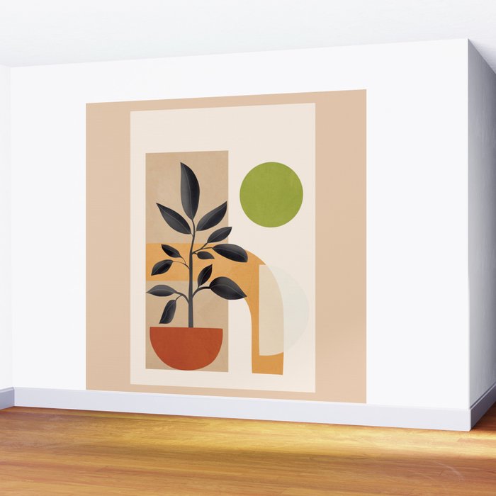 Soft Shapes XXI Wall Mural Gallery Image 2