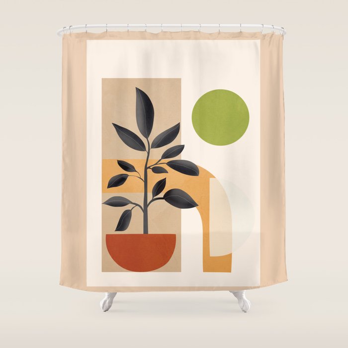 Soft Shapes XXI Shower Curtain Gallery Image 1