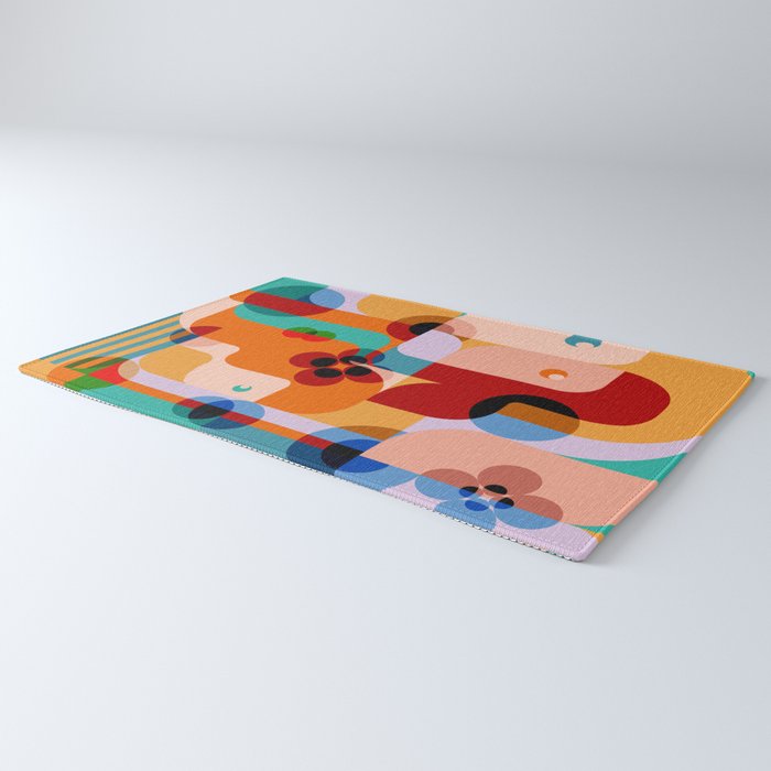 Sunshine Floral Girls Rug Gallery Image 3