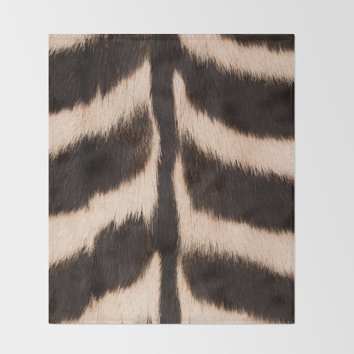 Zebra - zebra stripes -zebra skin - genuine - beautiful  Throw Blanket Gallery Image 2