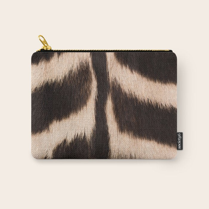 Zebra - zebra stripes -zebra skin - genuine - beautiful  Carry All Pouch Gallery Image 1