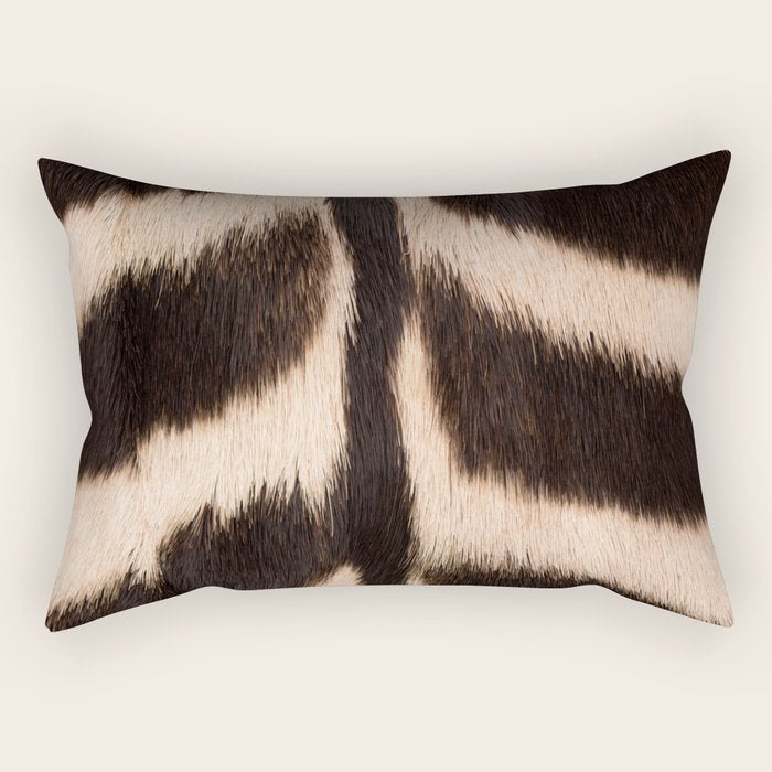Zebra - zebra stripes -zebra skin - genuine - beautiful  Rectangular Pillow Gallery Image 1