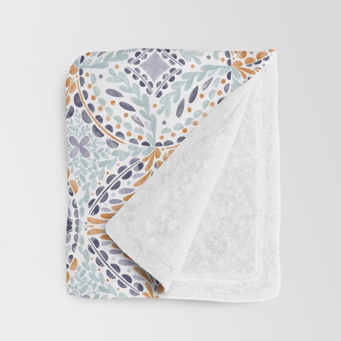 Artsy Leaf Symphony Throw Blanket Gallery Image 3