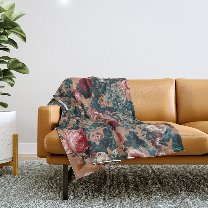 Winter Botanical Garden Throw Blanket Gallery Image 1