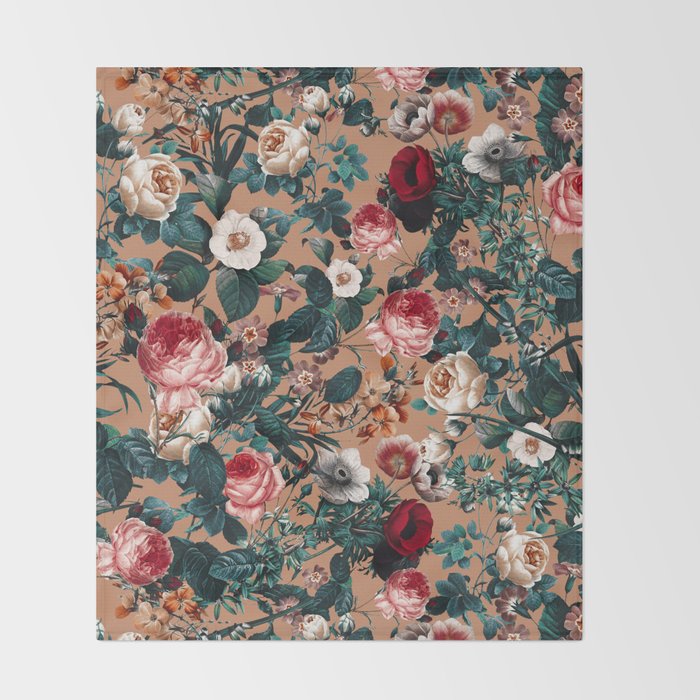 Winter Botanical Garden Throw Blanket Gallery Image 2